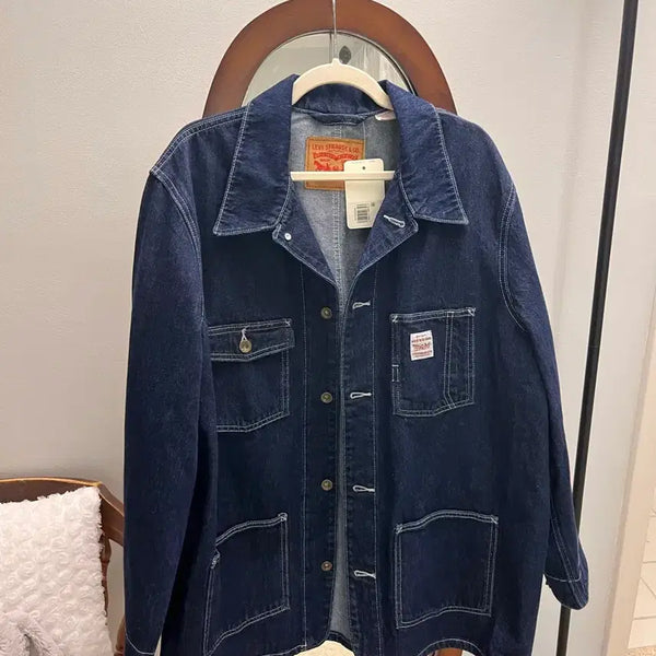 [BUNJANG] Levi's Original Heritage Denim Chore Jacket Indigo Blue / [새상품/미판L] 리바이스  데님 초어재킷 인디고 (PC9-003B0)