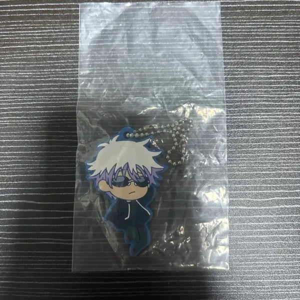 [BUNJANG] Jujutsu Kaisen Satoru Gojo Rubber Strap Keychain / 주술회전) 고죠 사토루 러버 키링 고무 스트랩