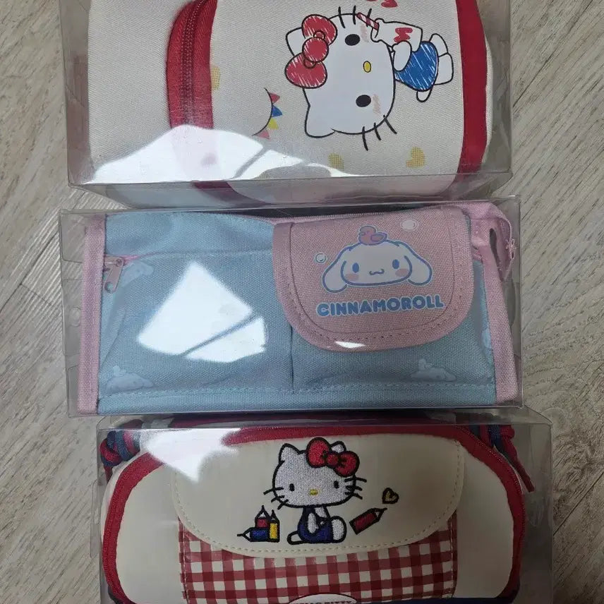 [BUNJANG] Sanrio Hello Kitty & Cinnamoroll Pencil Case Pouch / 산리오 키티 필통 파우치 (키티, 시나모롤)