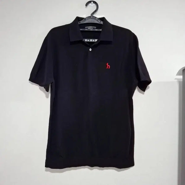 [BUNJANG] HAZZYS Men's Short Sleeve Polo Shirt Black S / HAZZYS 헤지스 남성 반팔 카라티 검정 s