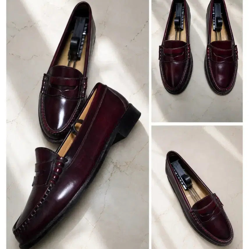 [BUNJANG] REGAL Women's Burgundy Penny Loafers Size 235 / (정품) 일본 REGAL 여성 페니로퍼 / 버건디 컬러 / 235