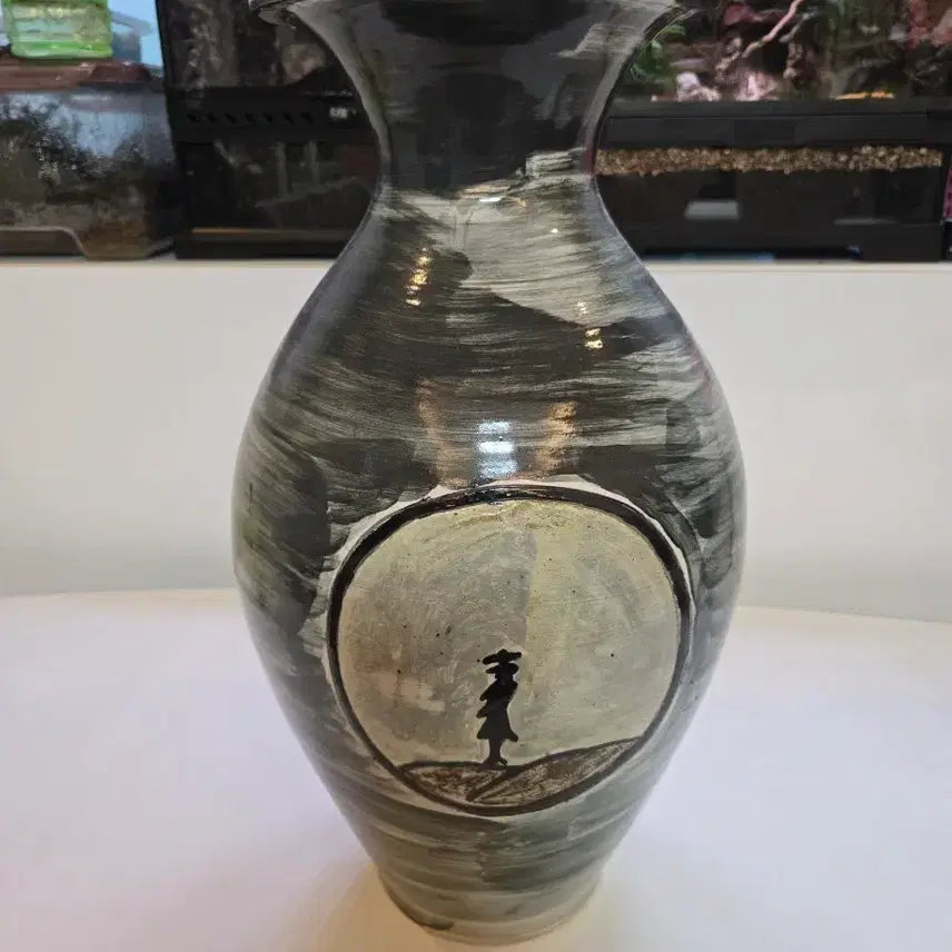 [BUNJANG] Chojeon Park Byung-sik Celadon Porcelain Vase / 초전 박병식선생 분청사기