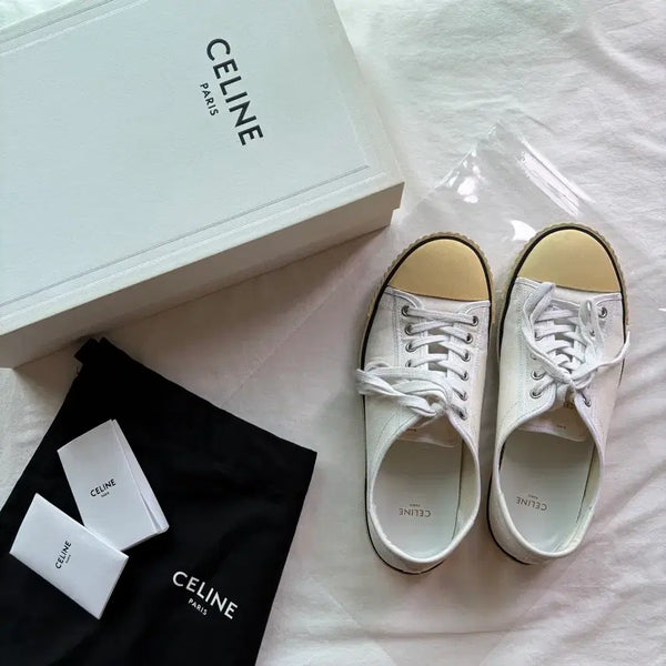 [BUNJANG] Celine Blank Sneakers White / [40] 셀린느 블랭크 스니커즈 화이트