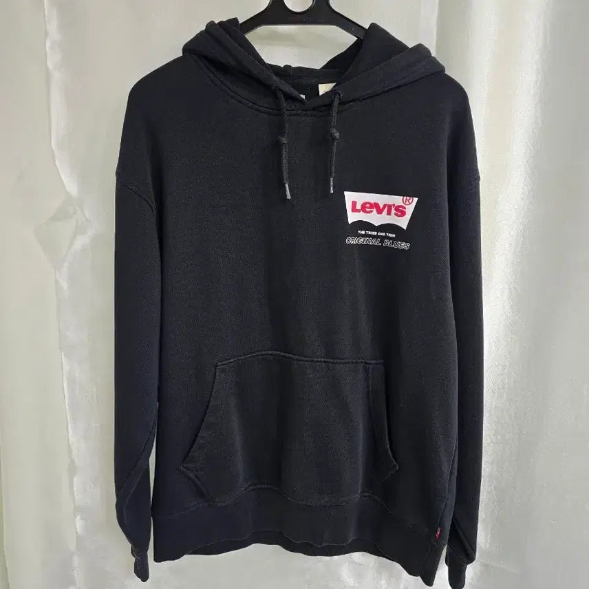 [BUNJANG] Levi's Black Hoodie / 리바이스 후드티 검정색 (2150)