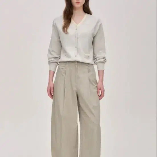 [BUNJANG] SJSJ Buckle Strap Barrel Pants / 한섬 SJSJ 26년 버클 스트랩 배럴 팬츠 새상품