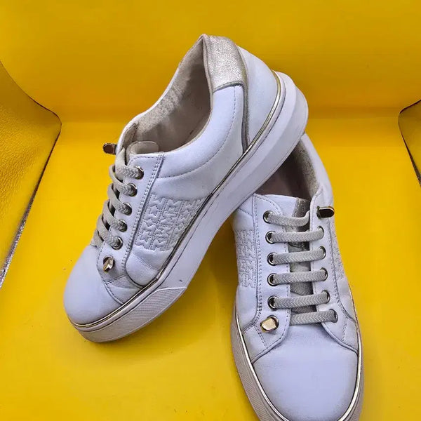 [BUNJANG] MISOPE Women's Sneakers White Gold Point Size 230 / 미소페  여성 스니커즈 230