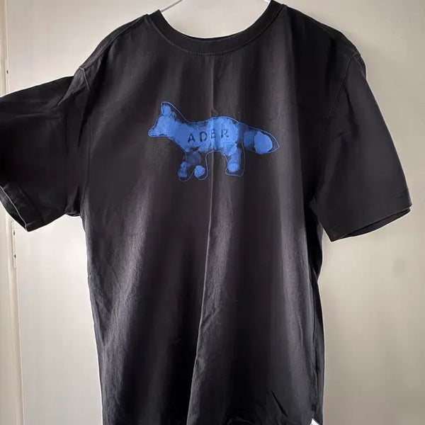 [BUNJANG] Maison Kitsuné x ADER Error Blue Fox A2 T-Shirt / 메종키츠네 아더에러 블루폭스 A2 팝니다