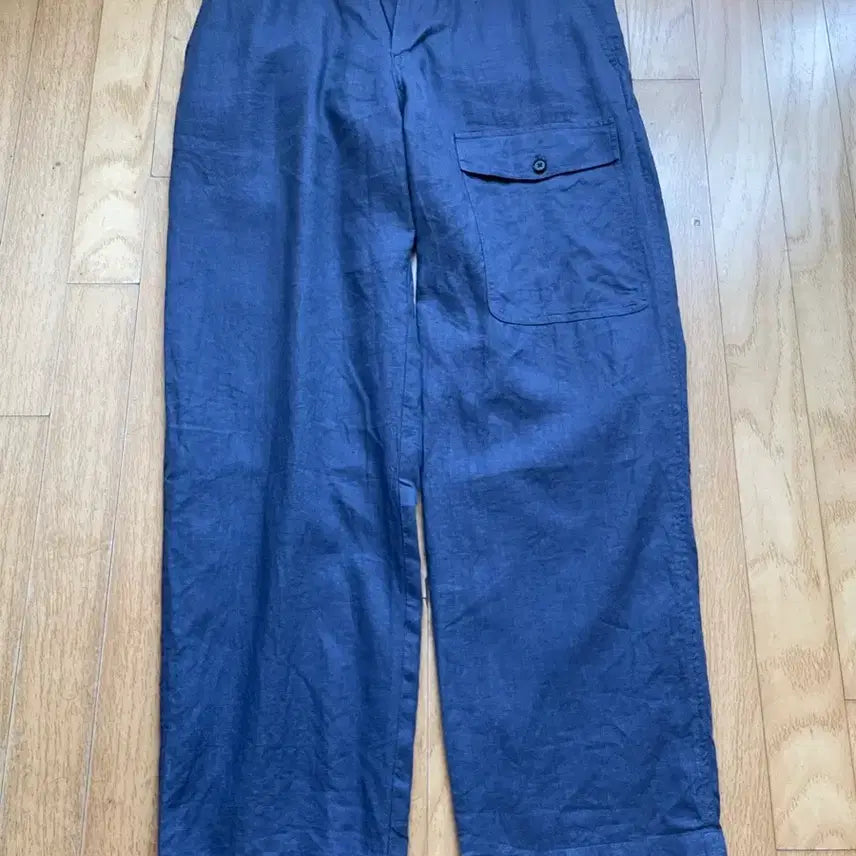 [BUNJANG] Our Selves Linen Pants Dusty Navy / [1] 아워셀브즈 린넨 팬츠