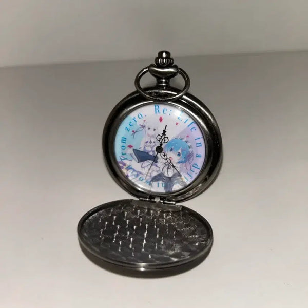 [BUNJANG] Re:Zero Rem Emilia Pocket Watch / 희귀매물))리제로 렘에밀리아 회중시계