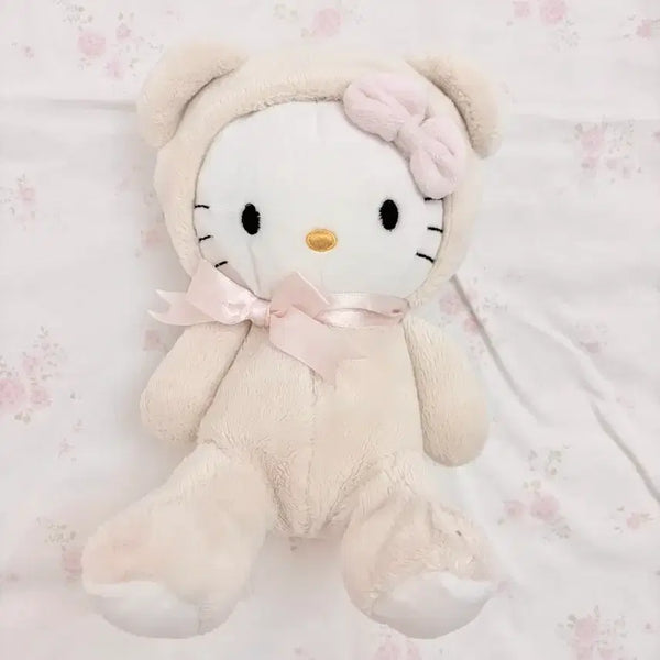 [BUNJANG] 2011 Sanrio Hello Kitty Teddy Bear Plush / 2011년 고전 헬로키티 곰돌이 봉제인형 빈티지인형 고전키티 산리오