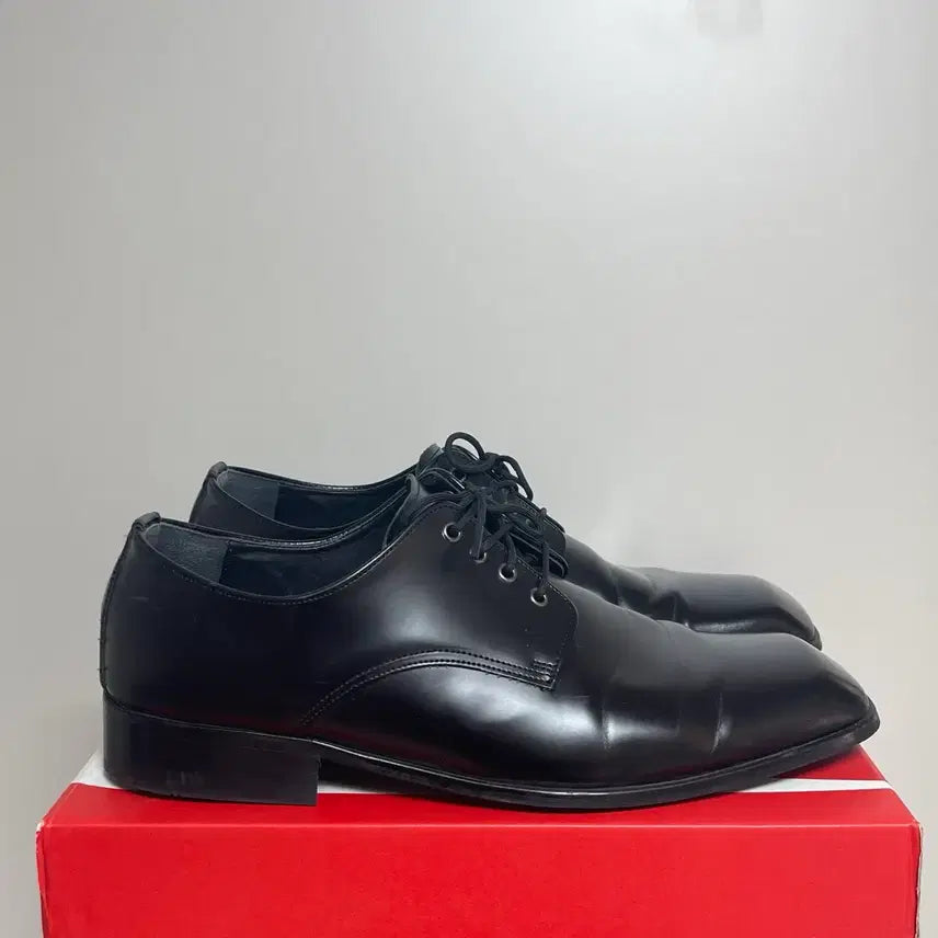 [BUNJANG] Square Toe Derby Shoes Black Size 270 / 스퀘어토 더비슈즈 구두 270