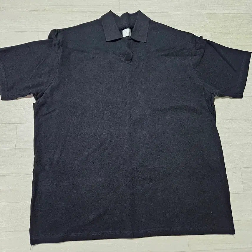 [BUNJANG] Lap12 Pique Polo Shirt Black/Khaki / 랩12 카라티