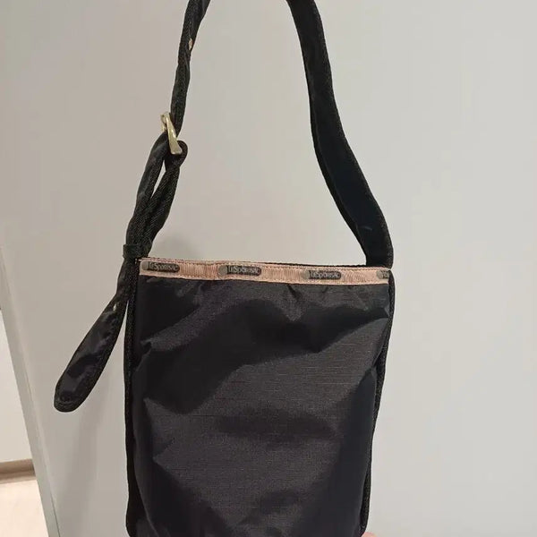 [BUNJANG] Lesportsac Shadow Black Medium Belt Handle Tote Bag / 레스포삭(lesportsac) 섀도우 블랙 미디움 벨트 핸들 토트백