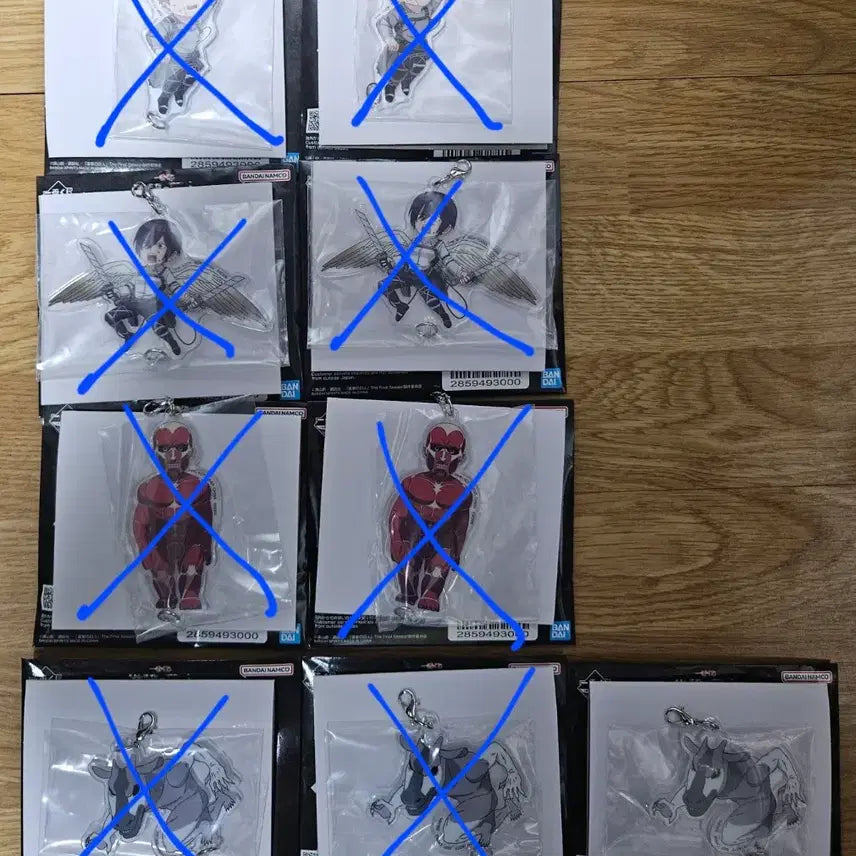 [BUNJANG] Attack on Titan F Prize Acrylic Keychain / 진격의 거인 F상 아크릴 키링 오가피