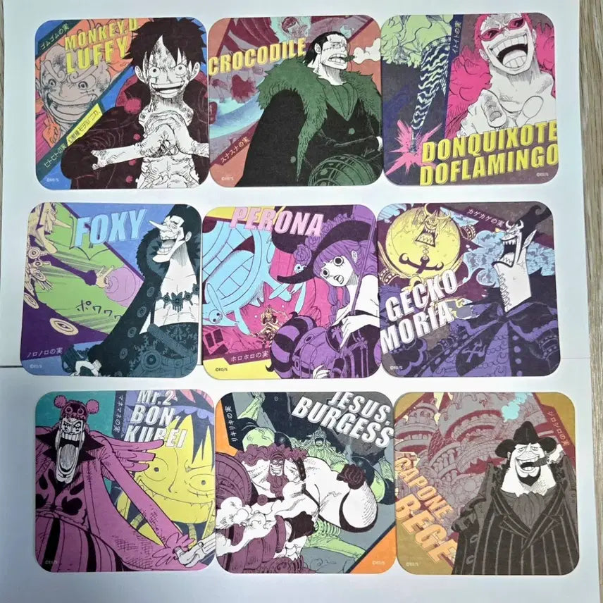 [BUNJANG] One Piece Jump Shop Original Art Coaster Bundle / 원피스 점프샵 원화 아트코스터 일괄 판매