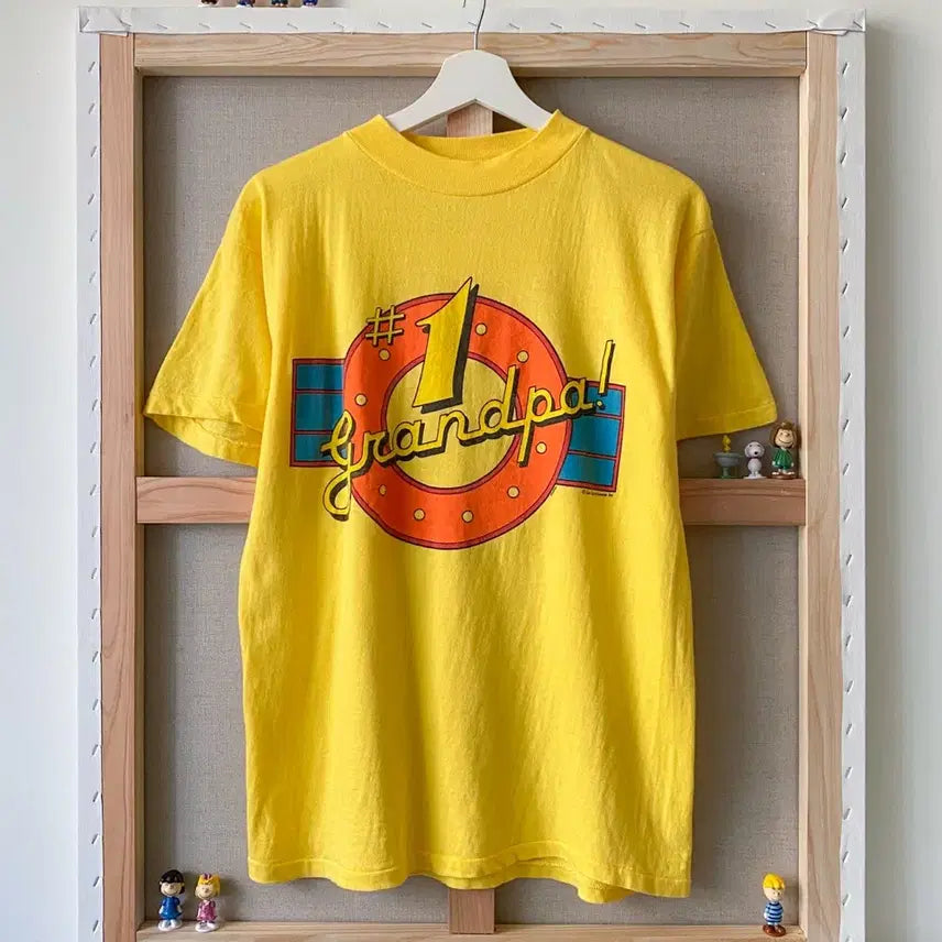 [BUNJANG] Vintage 80s-90s Grandpa Style T-Shirt (L) / 80-90s 빈티지 #1 grandpa! 반팔티