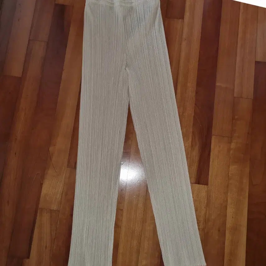 [BUNJANG] Pleats Please Basic Straight Pants Yellow-Beige / PLEATS PLEASE 베이직 스트레이트 팬츠