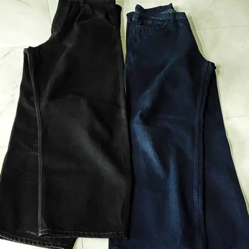 [BUNJANG] Uniqlo Collaboration Denim Jeans Navy & Black Bundle Set / 유니클로 데님 네이비&블랙 (일괄)
