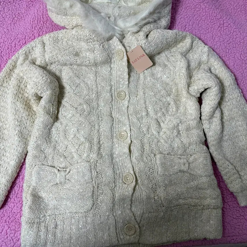 [BUNJANG] LIZ LISA Classic Knit Hoodie / 리즈리사 고전 핀터깔 대대장 히메카지 라떼갸루 히메갸루 니트 후드