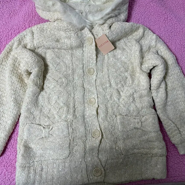 [BUNJANG] LIZ LISA Classic Knit Hoodie / 리즈리사 고전 핀터깔 대대장 히메카지 라떼갸루 히메갸루 니트 후드