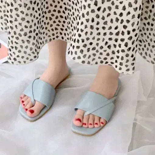 [BUNJANG] Comfortable Summer Slides - Sky Blue, Size 250 / 새상품 무료배송 250 조리슬리퍼 스카이색상