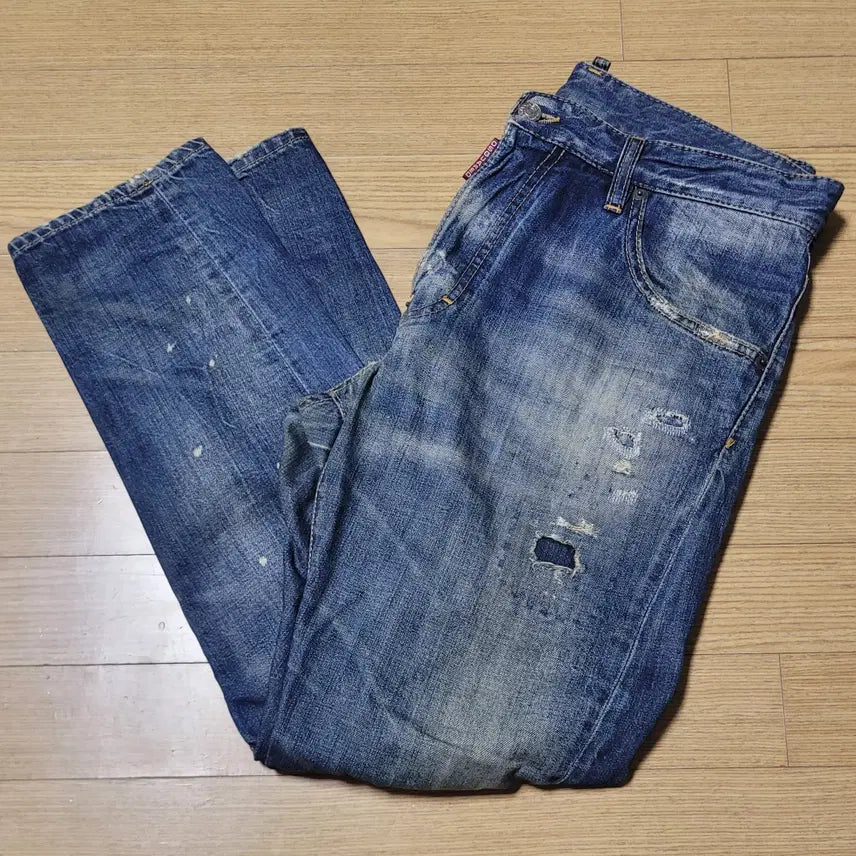 [BUNJANG] Dsquared2 Men's Washed Denim Pants Size 46 / 디스퀘어드2 남성 워싱 데님팬츠 46사이즈