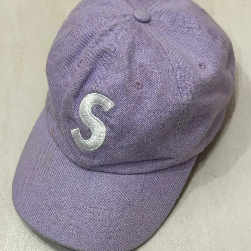 [BUNJANG] Supreme Kevlar Denim S Logo 6-Panel Cap Light Purple / 슈프림 케블라 데님 S 로고 6-패널 캡 라이트 퍼플