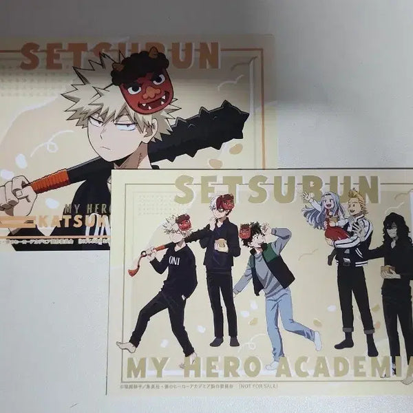 [BUNJANG] My Hero Academia Setsubun Postcard Set - Bakugo, Aizawa, Todoroki, Midoriya / 히로아카 절분 엽서 바쿠고 아이자와 쇼토 미도리야