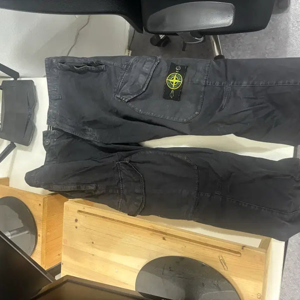 [BUNJANG] Stone Island Cargo Pants Black / 스톤아일랜드 카고 팬츠 블랙