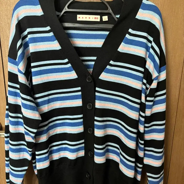 [BUNJANG] MARNI UNIQLO Stripe Cardigan L / MARNI UNIQLO 마르니 유니클로 콜라보 스트라이프 가디건 L