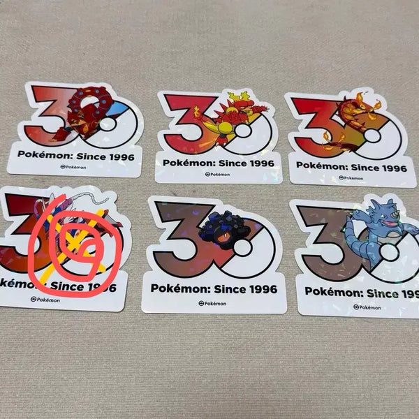 [BUNJANG] Pokemon 30th Anniversary Logo Sticker Pack / 포켓몬 30주년 로고 스티커