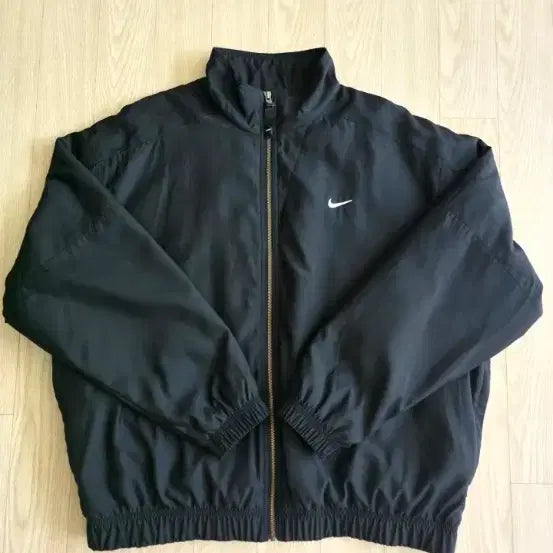 [BUNJANG] Nike NRG Satin Bomber Jacket Black US/EU / 나이키 NRG 사틴 봄버 자켓 블랙 US/EU
