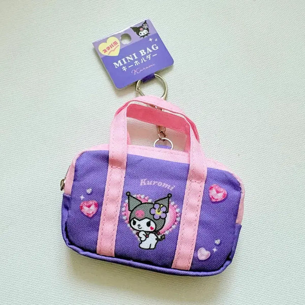 [BUNJANG] Sanrio Kuromi Mini Bag Keyring Card Wallet Holder Pouch / (정품)산리오 쿠로미 미니백 키링 카드지갑 키홀더 파우치
