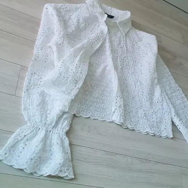 [BUNJANG] 100% Cotton High-Quality Blouse / 반짝이는 100%순면 고퀄리티 셔츠블라우스