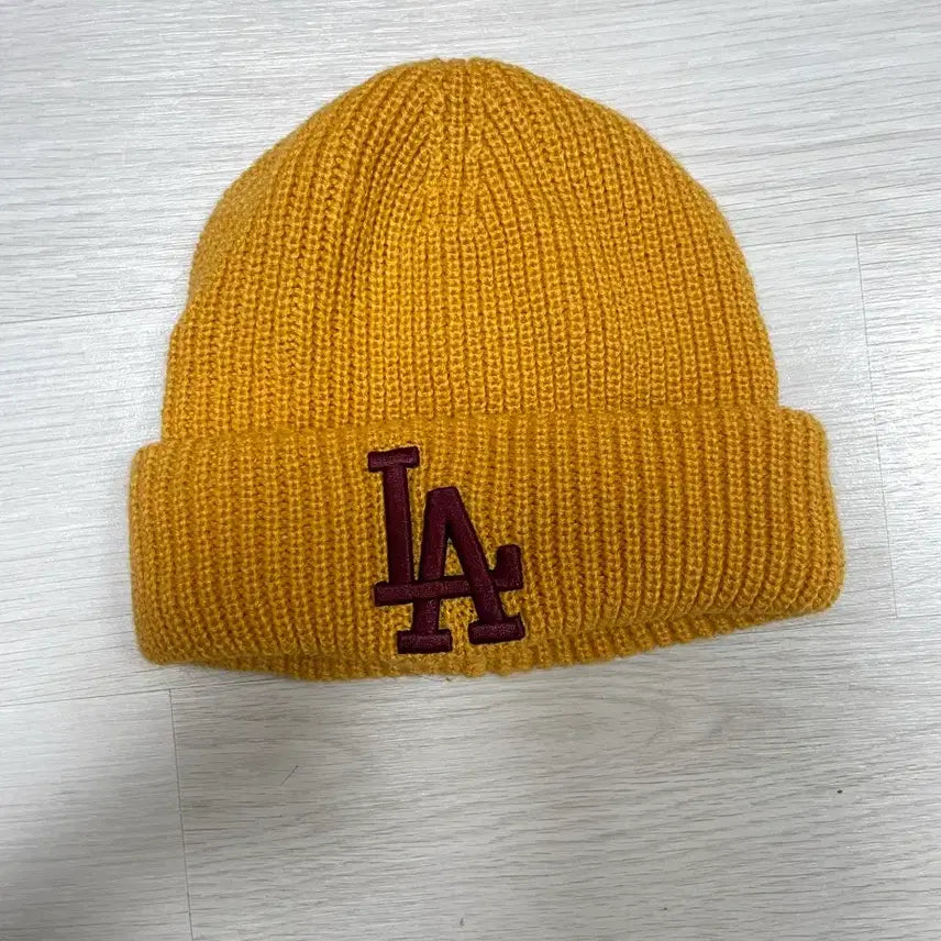 [BUNJANG] MLB New Jelly Beanie Hat Mustard / MLB 엠엘비 뉴 젤리 비니 모자 머스타드