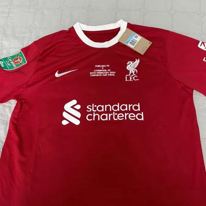 [BUNJANG] Liverpool Virgil van Dijk 23/24 Carabao Cup Final MDT Jersey / 23/24시즌 리버풀 반다이크 카라바오컵 결승 MDT 새상품 택체