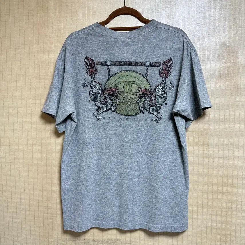 [BUNJANG] Stussy 90s Dragon Print T-Shirt L / 90s 올드 스투시 드래곤 반팔 티셔츠 L사이즈