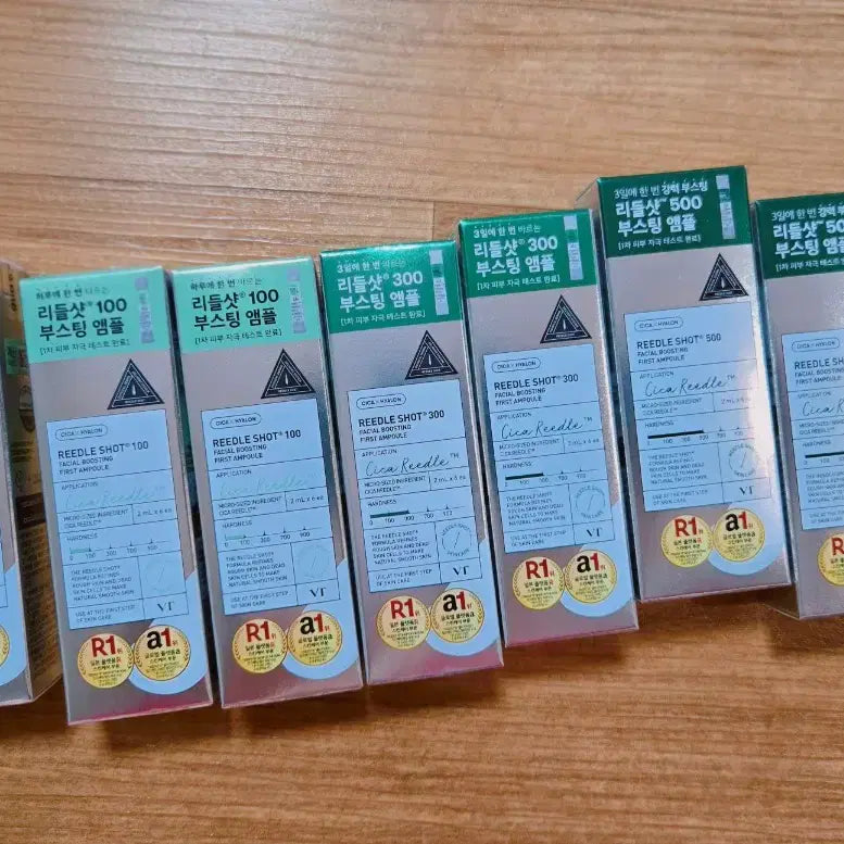 [BUNJANG] VT Cosmetics Riddle Shot Boosting Ampoule Set (100ml, 300ml, 500ml) - Sealed / 미개봉/VT리들샷 7개