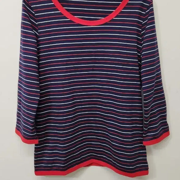 [BUNJANG] Le Coq Sportif Cotton Round 7/10 Sleeve T-Shirt / 르꼬끄  면라운드7부