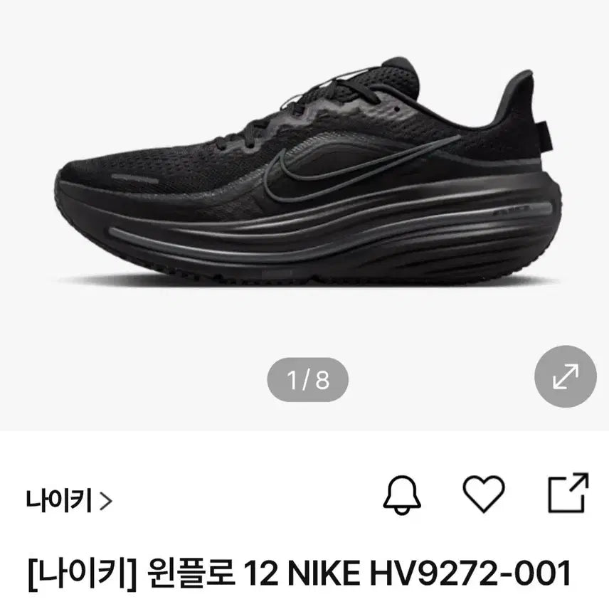 [BUNJANG] Nike Winflo 12 Black / [나이키] 윈플로 12 블랙 290