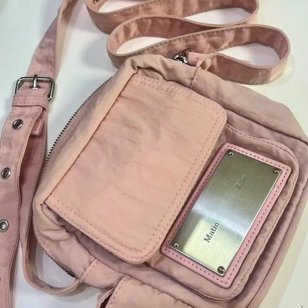 [BUNJANG] Matin Kim Cargo Mini Crossbody Bag Pink / 마뗑킴 카고 미니 크로스백 가방 핑크