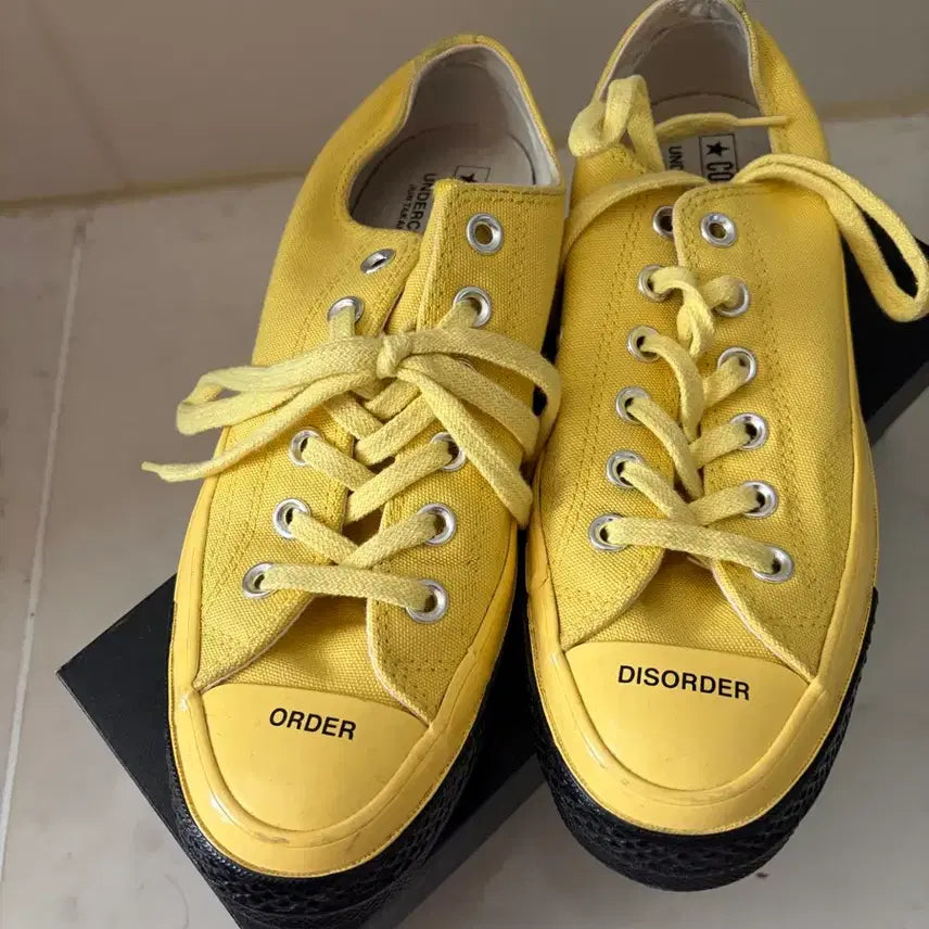 [BUNJANG] Converse x Undercover Yellow Sneakers / 컨버스 언더커버 옐로우 245