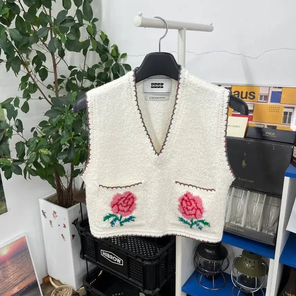 [BUNJANG] Ink Knit Vest M / 잉크 니트 베스트 M