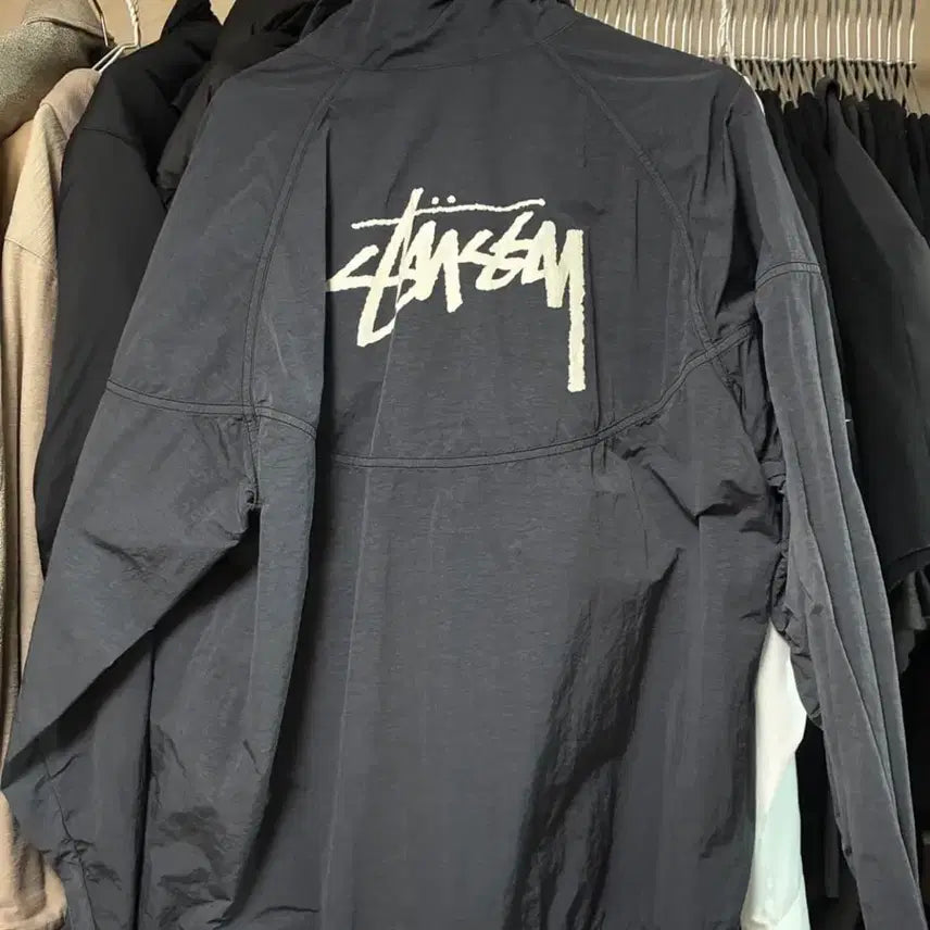 [BUNJANG] Nike x Stussy Windrunner Anorak Black / 나이키 스투시 윈드러너 아노락 블랙 M