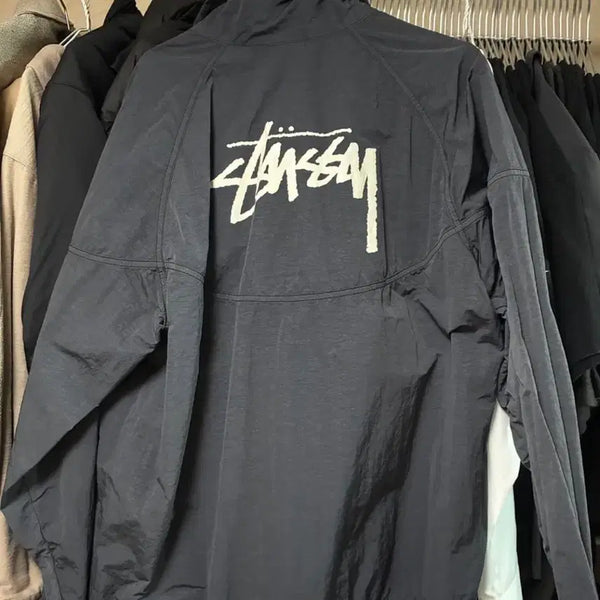 [BUNJANG] Nike x Stussy Windrunner Anorak Black / 나이키 스투시 윈드러너 아노락 블랙 M