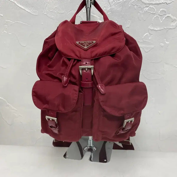 [BUNJANG] Prada Backpack Burgundy / 프라다 백팩 버건디