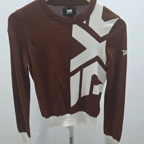 [BUNJANG] PXG Women's Big Logo Knit Sweater / PXG 빅로고 여성 니트