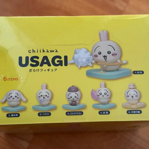 [BUNJANG] Chiikawa Full Usagi Figure 6-Piece Set / 치이카와 투성이 우사기 피규어 6종 세트