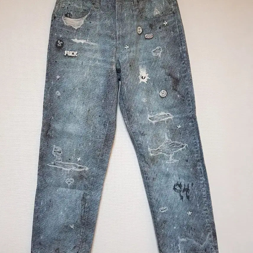 [BUNJANG] Supreme 24FW HJR Trompe L'oeil Loose Fit Denim Pants / 슈프림 HJR 트롱프뢰유 루즈핏 진 데님 팬츠 24FW