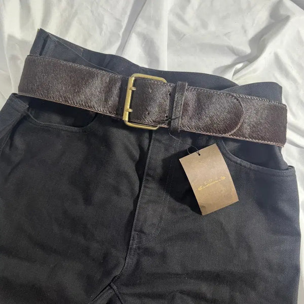 [BUNJANG] Goa Haircalf Leather Belt / goa 송치 레더 벨트
